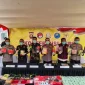 Pemusnahan barang bukti sabu dan ekstasi oleh Polda Kalbar.