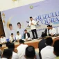 Wali Kota Pontianak Edi Rusdi Kamtono menyampaikan sambutan pada peringatan Nuzulul Quran sekaligus buka puasa bersama di Aula Rumah Dinas