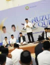 Wali Kota Pontianak Edi Rusdi Kamtono menyampaikan sambutan pada peringatan Nuzulul Quran sekaligus buka puasa bersama di Aula Rumah Dinas