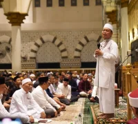 Ustadz Das'ad Latif saat Safari Kamtibmas Ustadz di Masjid Raya Mujahidin