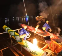 Permainan Meriam Karbit menjadi tradisi setiap tahun menyambut lebaran di Pontianak.