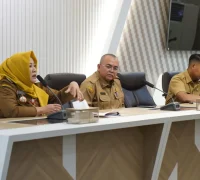 Pemerintah Kota Pontianak menggelar rapat koordinasi pelaksanaan Salat Idulfitri dan Open House.