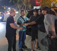 Polisi mengamankan pelaku curanmor di Jalan Prof. Sultan Syarif Abdurrahman, Pontianak.