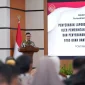 Wali Kota Pontianak Edi Rusdi Kamtono memberikan sambutan mewakili kepala daerah se-Kalbar usai penyerahan Laporan Keuangan Unaudited Pemerintah Daerah dan Laporan Hasil Pemeriksaan atas Dana Bantuan Partai Politik Tahun Anggaran 2025.