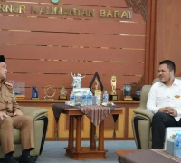 Gubernur Ria Norsan menerima pengurus APPS di Ruang Kerja Gubernur, Pontianak, Selasa (31/3).