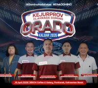 Kejurprov Domino ORADO Kalbar 2026 di Pontianak.