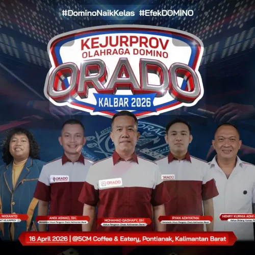 Kejurprov Domino ORADO Kalbar 2026 di Pontianak.
