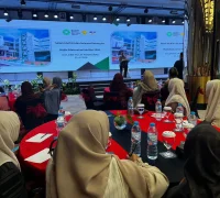 Suasana Halal Bihalal Normah Medical Specialist Center di Pontianak.