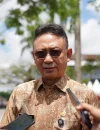 Wali Kota Pontianak Edi Rusdi Kamtono saat diwawancarai usai mengikuti Apel Kesiapsiagaan Penanggulangan Bencana Kebakaran Hutan dan Lahan Nasional 2026.