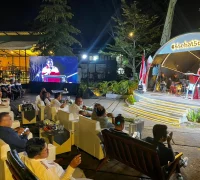 Suasana pembukaan Kejurprov Domino Kalbar 2026 di 5cm Coffee & Eatery Untan Pontianak.