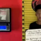 Polisi mengamankan pengedar sabu di Sungai Kakap Kubu Raya beserta barang bukti.