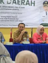 Kepala Badan Pendapatan Daerah (Bapenda) Kota Pontianak Ruli Sudira membuka sosialisasi Digitalisasi Pajak Daerah.