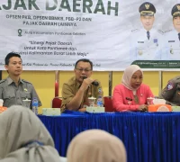 Kepala Badan Pendapatan Daerah (Bapenda) Kota Pontianak Ruli Sudira membuka sosialisasi Digitalisasi Pajak Daerah.