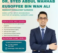 Dr. Syed Abdul Wahhab dokter spesialis bedah di Normah Medical Specialist Centre Kuching.