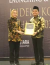 Wakil Wali Kota Pontianak Bahasan menerima piagam penghargaan dari Setara Institute sebagai Kota Terbaik pada Zona Konsolidasi Indeks Kota Toleran 2025.