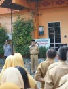 Sekretaris Daerah Kota Pontianak Amirullah menyampaikan arahan kepada ASN di lingkungan Kantor Terpadu Jalan Alianyang.