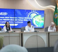 Sekretaris Daerah (Sekda) Kota Pontianak Amirullah membuka Evaluasi Pelaksanaan Survei Kepuasan Masyarakat (SKM) Triwulan I Tahun 2026.
