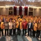 Suasana pembukaan Bimtek Hanura di Pontianak yang dihadiri Gubernur Kalbar, Ria Norsan dan OSO, di Hotel Novotel Pontianak (1/5/2026).