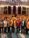 Suasana pembukaan Bimtek Hanura di Pontianak yang dihadiri Gubernur Kalbar, Ria Norsan dan OSO, di Hotel Novotel Pontianak (1/5/2026).
