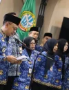 Wali Kota Pontianak Edi Rusdi Kamtono membacakan sambutan Menteri Dalam Negeri dalam rangka Hari Otonomi Daerah 2026.