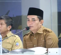 Wakil Wali Kota Pontianak Bahasan saat memimpin rakor pengendalian inflasi menjelang Iduladha 1447 Hijriah.