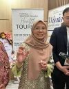Direktur Utama Kuching Specialist Hospital, Nor Azlina Jemain, saat menghadiri peresmian kantor perwakilan RS Kuching Specialist di Pontianak.