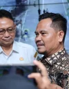 Ketua Komisi III DPRD Balikpapan Yusri bersama Wali Kota Pontianak Edi Rusdi Kamtono saat diwawancarai.
