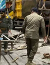 Tim gabungan tengah menertibkan lapak-lapak PKL di Jalan Asahan.
