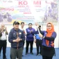 Serah terima bendera pataka KORMI Kota Pontianak yang akan berlaga pada FORPROV II Tingkat Provinsi Kalbar.