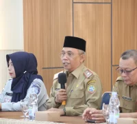 Sekda Kota Pontianak Amirullah menyampaikan dalam Sosialisasi Pajak Daerah di Aula Kantor Kecamatan Pontianak Timur, Selasa (7/7/2026).