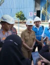 Wali Kota Pontianak Edi Rusdi Kamtono saat meninjau PLTD Siantan.