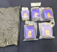 Barang bukti sabu dalam pengungkapan gudang narkoba senilai Rp4,5 miliar di Kuching, Sarawak.