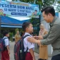 Dinas Pendidikan dan Kebudayaan Kota Pontianak mengimbau para ayah untuk mengantar anaknya di hari pertama sekolah.