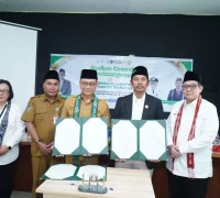 Penandatanganan MoU antara Pemerintah Kota Pontianak dengan Universitas Nahdlatul Ulama (UNU) Kalbar.