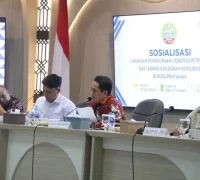 Wakil Wali Kota Pontianak Bahasan membuka sosialisasi Surat Edaran Wali Kota Pontianak Nomor 25 Tahun 2026 tentang larangan pengunaan LPG Tabung 3kg Bersubsidi.
