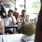 Sekretaris Daerah Kota Pontianak Amirullah menyaksikan Kontes Durian pada Pameran Flora dan Fauna Bumi Khatulistiwa di Halaman Kolam Renang Ampera.