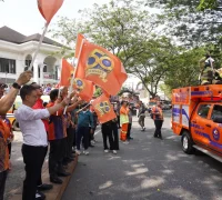 Wali Kota Pontianak Edi Rusdi Kamtono mengapresiasi 50 tahun pengabdian Damkar Panca Bhakti dan mendorong penguatan kolaborasi untuk menghadapi karhutla di musim kemarau.