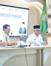 Sekretaris Daerah Kota Pontianak Amirullah saat menyampaikan materi di hadapan peserta diklat Pelatihan Kepemimpinan Pengawas (PKP) di lingkungan Pemerintah Kota Pontianak.