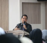Wakil Wali Kota Pontianak Bahasan membuka Sosialisasi Gerakan Intervensi Serentak Pencegahan Stunting Tingkat Kota Pontianak di Aula Rohana Muthalib, Bapperida Pontianak.