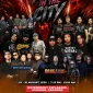 Poster resmi Rock In The City 2026 dengan informasi lokasi baru di Esplanade Kuching dan jadwal festival musik.