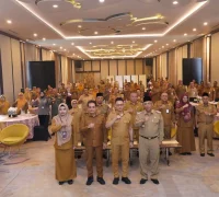 Wali Kota Pontianak Edi Rusdi Kamtono saat membuka Asistensi RKA SKPD APBD TA 2027 di Hotel Orchard Perdana Pontianak, Selasa (18/8/2026).