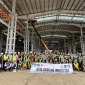 Mahasiswa Polnep mengunjungi proyek Kuching Urban Transportation System di Sarawak untuk mempelajari teknologi ART. (Foto: Suara Sarawak)