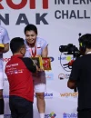 Wali Kota Pontianak Edi Rusdi Kamtono menghadiri final Polytron Pontianak International Challenge 2026 di GOR Terpadu Ahmad Yani, Minggu (30/8/2026).