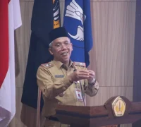 Sekda Pontianak Amirullah saat menjadi pemateri Career Readiness Bootcamp Universitas Tanjungpura, Selasa (1/9/2026).