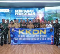 Perwira Siswa Seskoal Angkatan ke-66 mengikuti KKDN tentang penanganan karhutla di Pontianak.