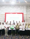 Sekretaris Daerah Kota Pontianak Amirullah usai menandatangani dokumen Rencana Aksi Tim Optimalisasi Peningkatan Universal Coverage Jamsostek (UCJ) Kota Pontianak di Hotel Ibis, Rabu (9/9/2026).