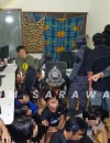 Imigrasi Malaysia menggerebek tiga lokasi di Kuching dan mengamankan 59 WNI. (JIM Sarawak)