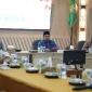 Wakil Wali Kota Pontianak Bahasan memberikan paparan dalam Kunjungan Kerja Komisi IX DPR-RI di Aula Sultan Syarif Abdurrahman, Kantor Wali Kota Pontianak, Jumat (25/9/2026).
