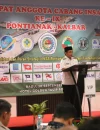 Wakil Wali Kota Pontianak Bahasan saat membuka Rapat Anggota Cabang (RAC) IX DPC INSA Pontianak di Hotel Golden Tulip, Rabu (30/9/2026).