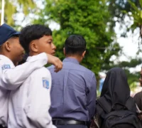 Ilustrasi - Siswa di Pontianak mengikuti pembelajaran dari rumah setelah kualitas udara masuk kategori berbahaya.